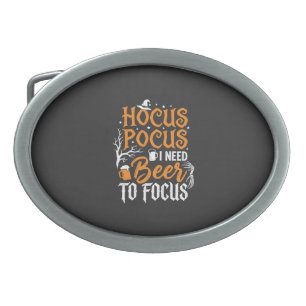 Hocus Pocus Beer Halloween Design_1 Belt Buckle