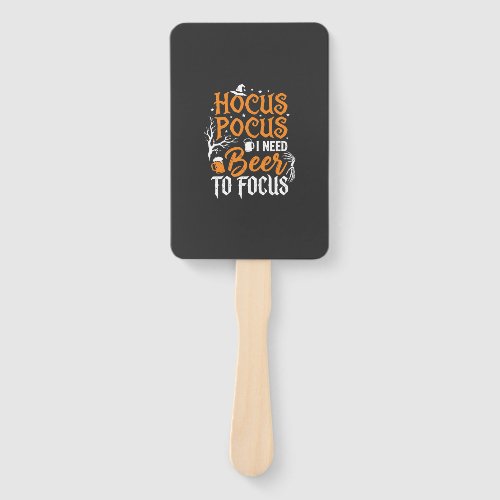Hocus Pocus Beer Halloween Design_1 Hand Fan