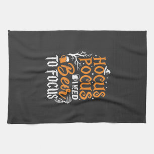 Hocus Pocus Beer Halloween Design_1 Kitchen Towel