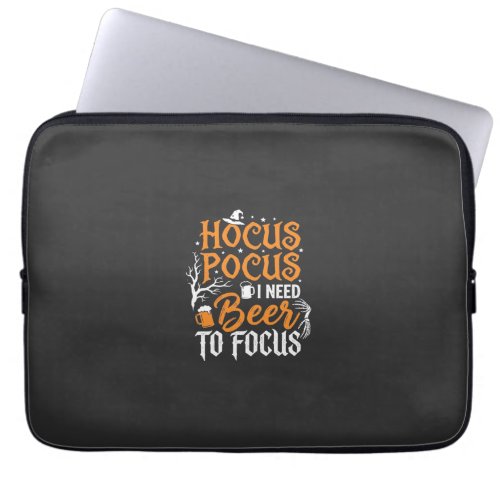 Hocus Pocus Beer Halloween Design_1 Laptop Sleeve