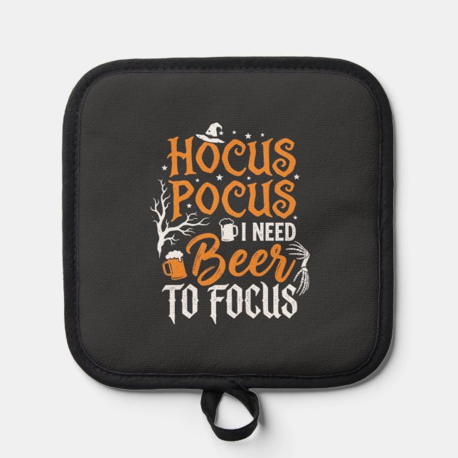 Hocus Pocus Beer Halloween Design_1 Pot Holder (Front)