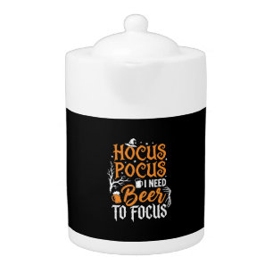 Hocus Pocus Beer Halloween Design_1 Teapot