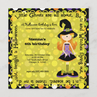 Hocus Pocus Birthday Invitation