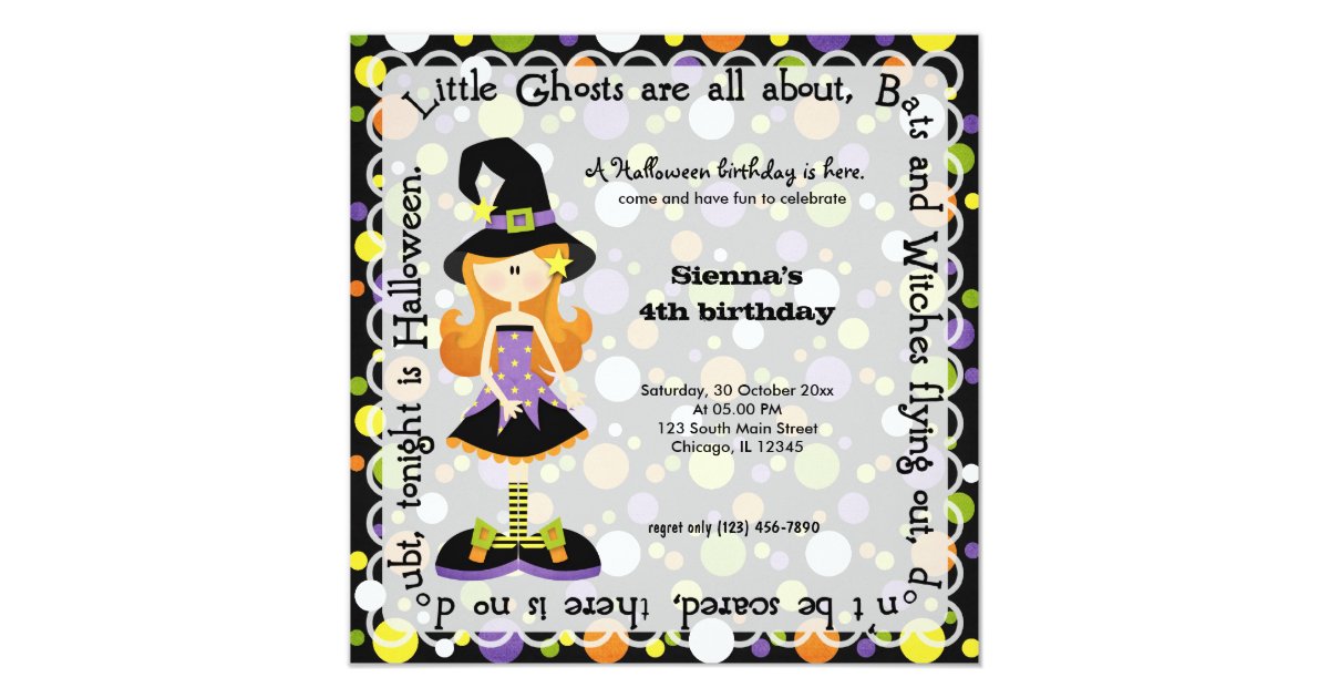 Hocus Pocus Birthday Party Card | Zazzle.com