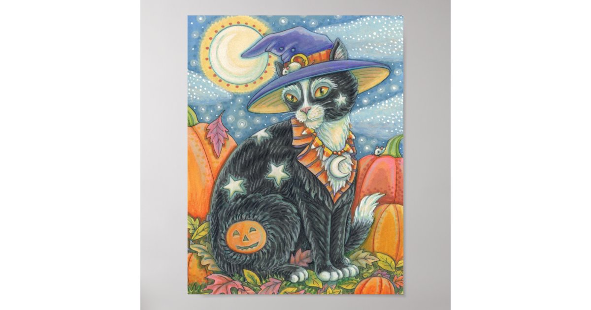 HOCUS POCUS BLACK CAT HALLOWEEN POSTER | Zazzle