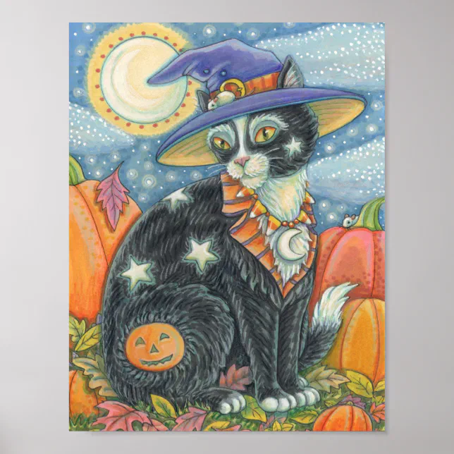 HOCUS POCUS BLACK CAT, MOUSE HALLOWEEN POSTER | Zazzle