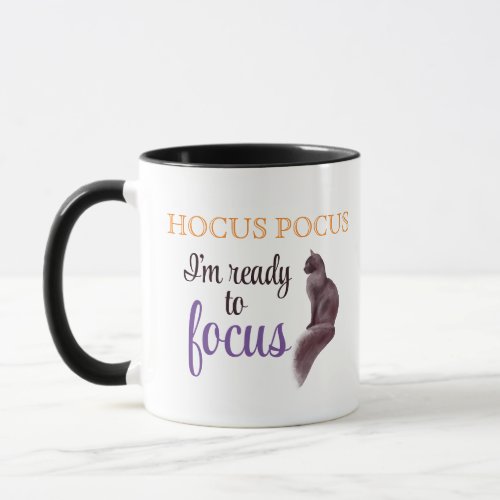 Hocus Pocus Black Cat Mug