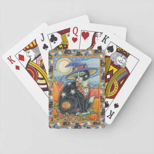 HOCUS POCUS BLACK CAT WITCH  MOUSE HALLOWEEN POKER CARDS