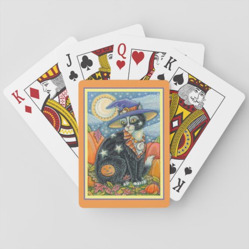HOCUS POCUS BLACK CAT WITCH  MOUSE HALLOWEEN POKER CARDS