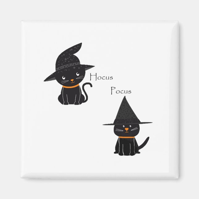 Hocus Pocus Black Cats Magnet (Front)