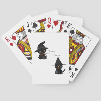 Hocus Pocus Black Cats Poker Cards