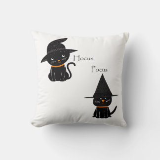 Hocus Pocus Black Cats Throw Pillow