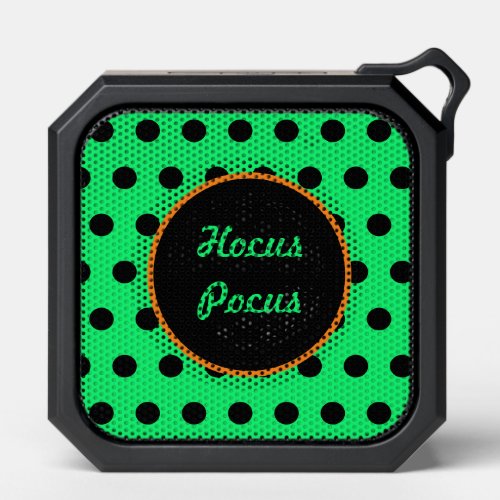 Hocus Pocus Bluetooth Speaker Neon Green  Black