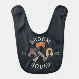 Hocus Pocus Broom Squad Est. 1693 Baby Bib