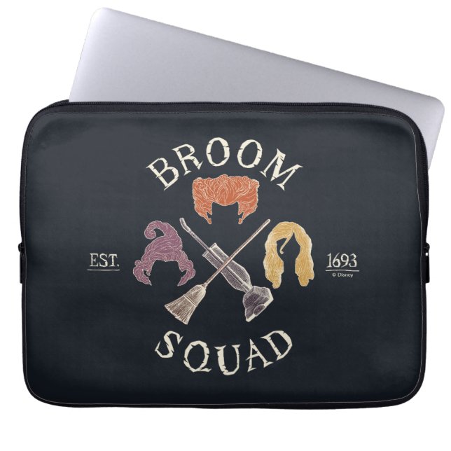 Hocus Pocus Broom Squad Est. 1693 Laptop Sleeve (Front)