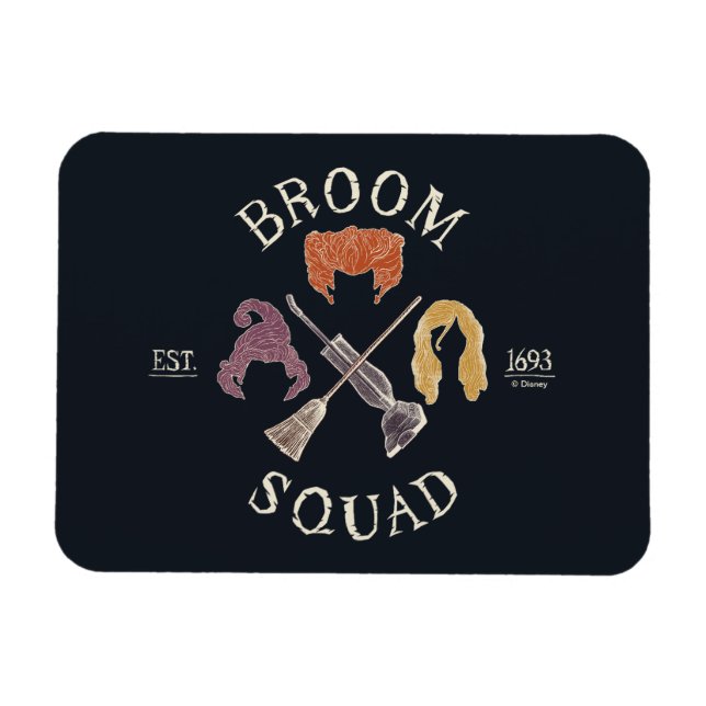 Hocus Pocus Broom Squad Est. 1693 Magnet (Horizontal)
