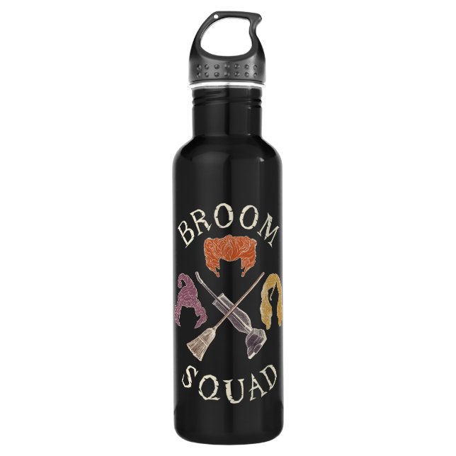 Hocus Pocus Broom Squad Est. 1693 Stainless Steel Water Bottle (Front)