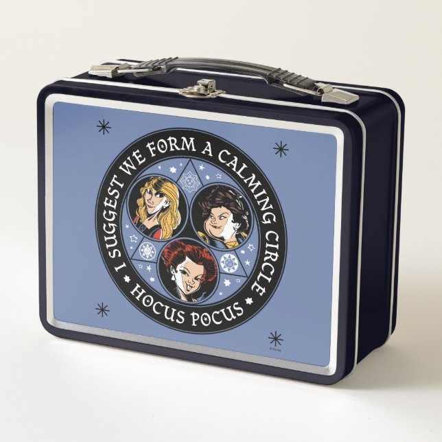 Hocus Pocus Calming Circle Spellbound Fun Metal Lunch Box (Front)