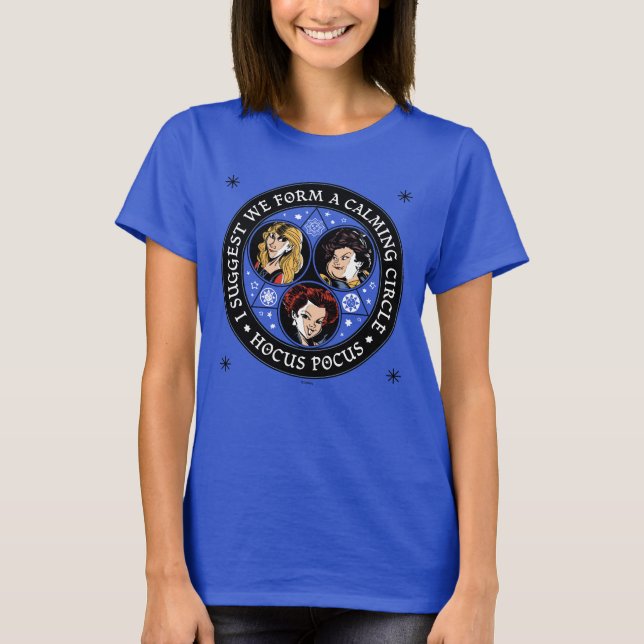 Hocus Pocus Calming Circle Spellbound Fun T-Shirt (Front)