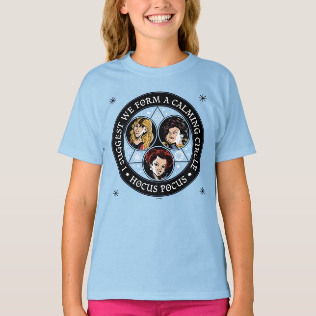 Hocus Pocus Calming Circle Spellbound Fun T-Shirt (Front)