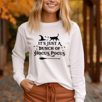 Hocus Pocus Cat Long Sleeve Womens Halloween
