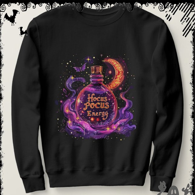 Hocus Pocus Energy | ExDesigner | Halloween Sweatshirt (Creator Uploaded)