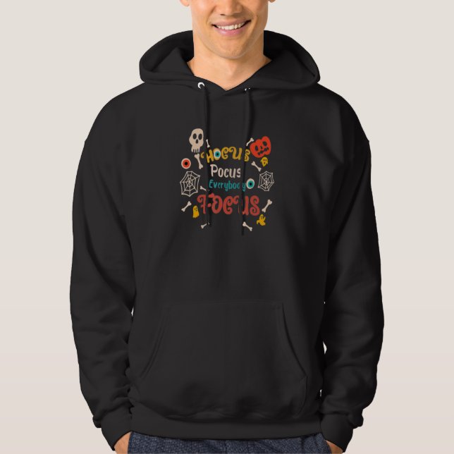 Hocus Pocus Everybody Focus Halloween Outfit Hallo Hoodie (Front)
