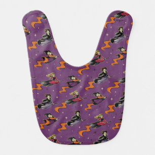 Hocus Pocus Flying Witches Pattern Baby Bib