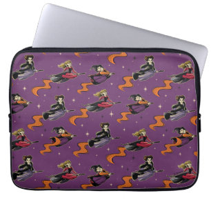 Hocus Pocus Flying Witches Pattern Laptop Sleeve