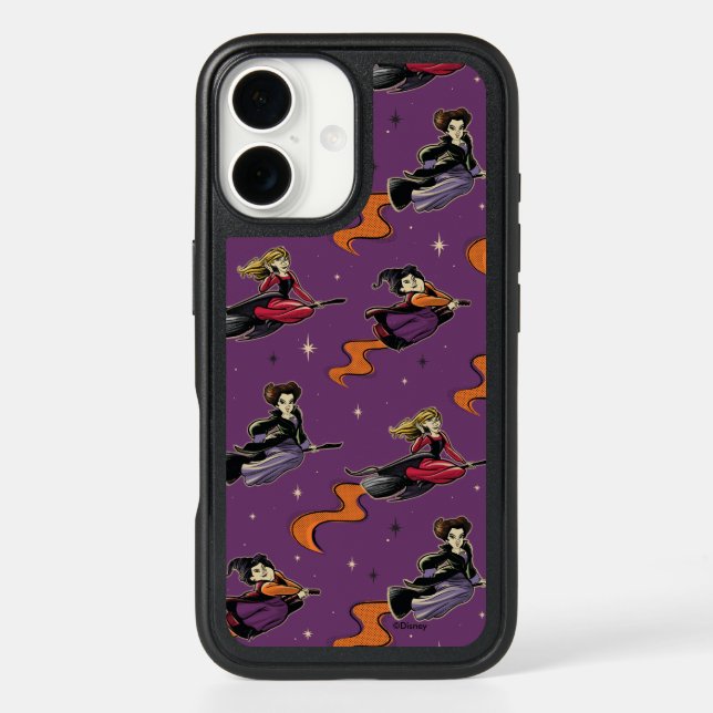 Hocus Pocus Flying Witches Pattern Otterbox iPhone Case (Back)