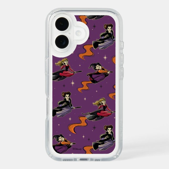 Hocus Pocus Flying Witches Pattern Speck iPhone Case (Front)