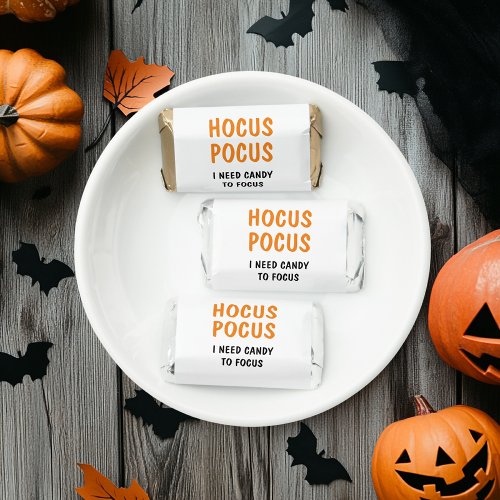 Hocus Pocus Funny Halloween Quote  Orange Hersheys Miniatures