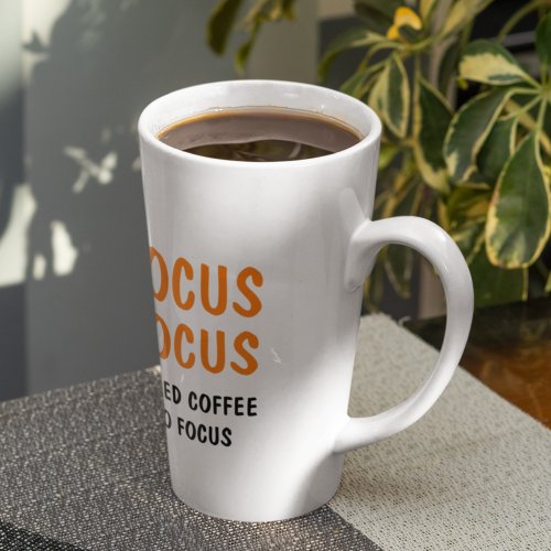 Hocus Pocus Funny Halloween Quote  Orange  Latte Mug