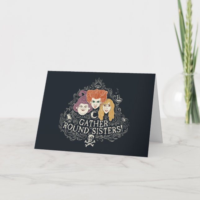 Hocus Pocus Gather 'Round Sisters Card (Front)