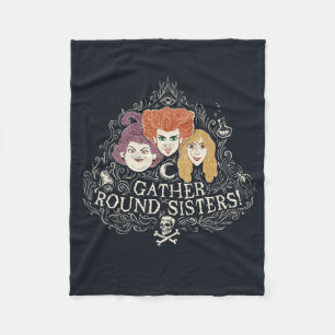 Hocus Pocus Gather 'Round Sisters Fleece Blanket