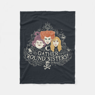 Hocus Pocus Gather 'Round Sisters Fleece Blanket