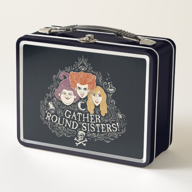 Hocus Pocus Gather 'Round Sisters Metal Lunch Box (Front)