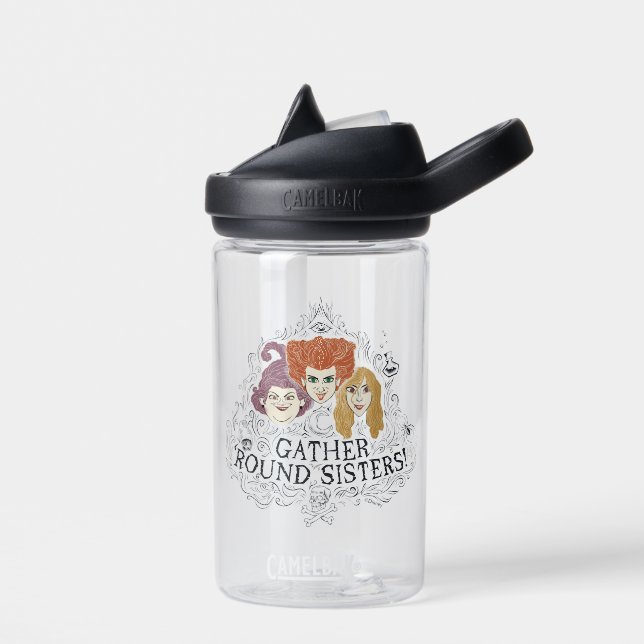 Hocus Pocus Gather 'Round Sisters Water Bottle (Left)