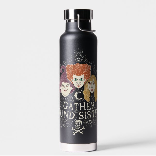 Hocus Pocus Gather 'Round Sisters Water Bottle (Left)