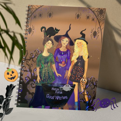 Hocus Pocus Good Witches Halloween Notebook