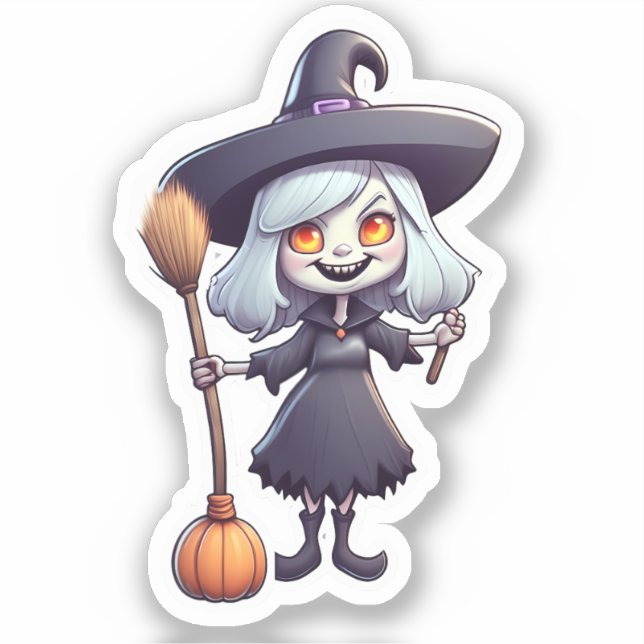 Hocus Pocus Haha: Witches Gone Funny Sticker (Front)
