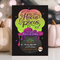 Hocus Pocus Halloween Birthday Party Invitation