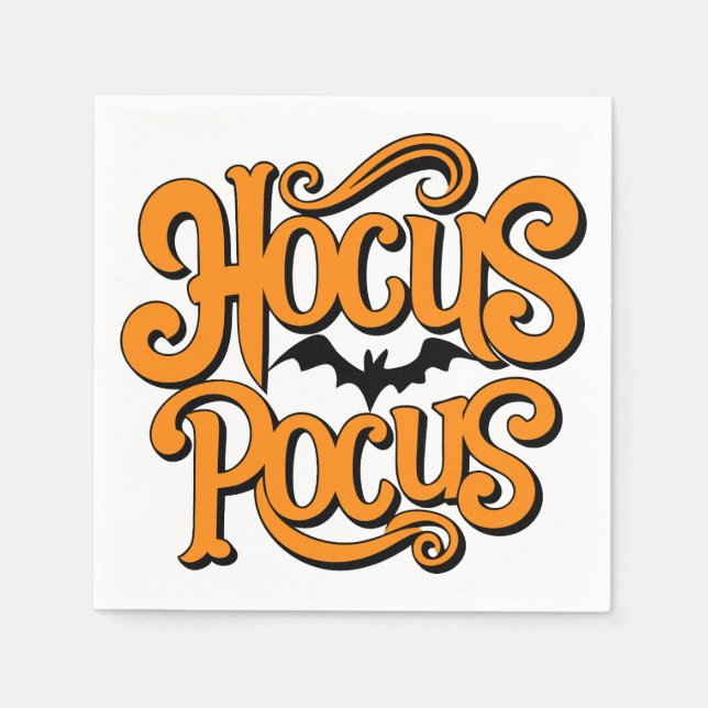 Hocus Pocus Halloween Napkins (Front)