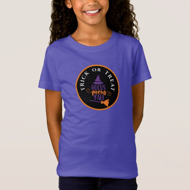 Hocus Pocus Halloween Trick or Treat T-Shirt (Front)