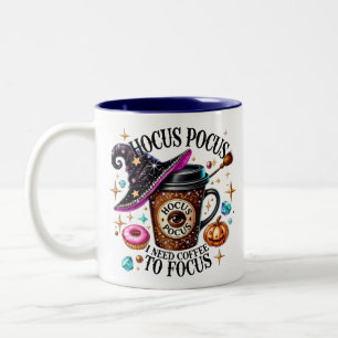 Hocus Pocus Halloween Two-Tone Coffee Mug