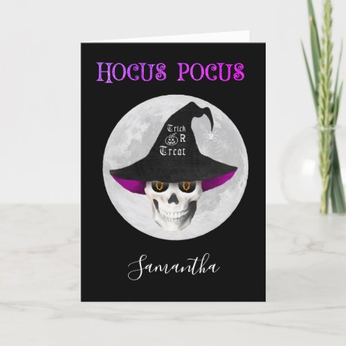 HOCUS POCUS Halloween Witch Personalized  Holiday Card