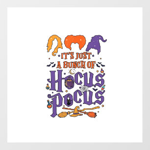 Hocus Pocus Halloween Witches Cauldron Broom Cat M Floor Decals