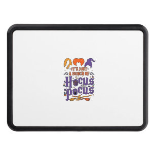 Hocus Pocus Halloween Witches Cauldron Broom Cat M Hitch Cover