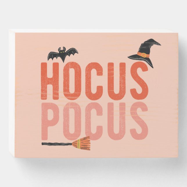 Hocus Pocus Halloween Wood Sign (Front Horizontal)