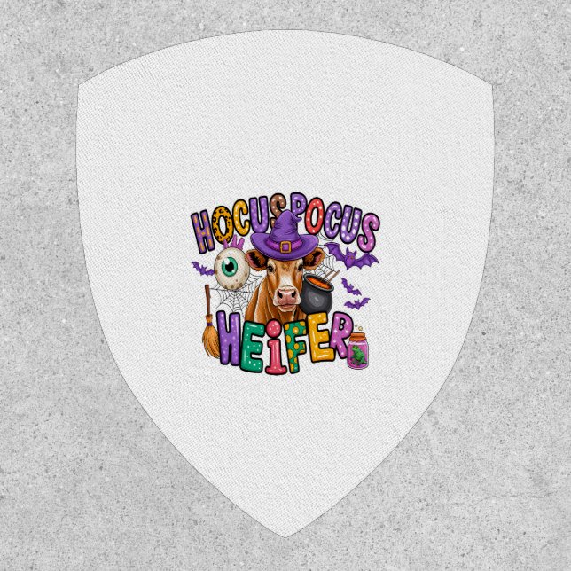 Hocus Pocus Heifer Halloween Cow Patch (Front)